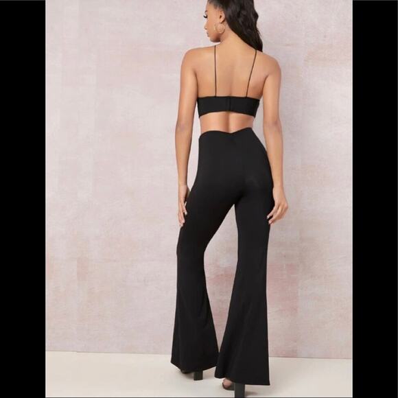 Beautiful 70s Inspired Black Jumpsuit - Picture 2 of 5